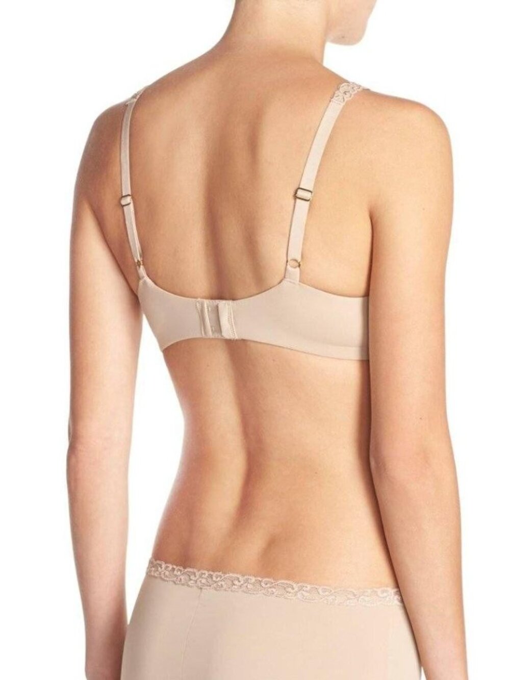 🆕 NATORI Pure Luxe Full UW T-Shirt Bra 34C Beige #732080 - Picture 4 of 11